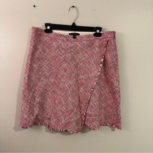 Banana Republic Pink Tweed Mini Skirt